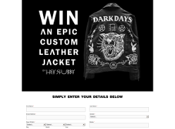Win an epic custom leather jacket by 'Hey Stubby'!