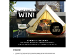 Win an epic rooftop glamping experience for you & 5 friends at St. Jerome's - The Hotel!