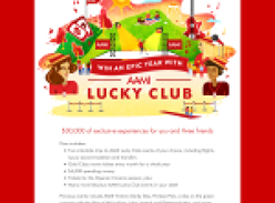 Win an epic year with AAMI Lucky Club, worth $30k