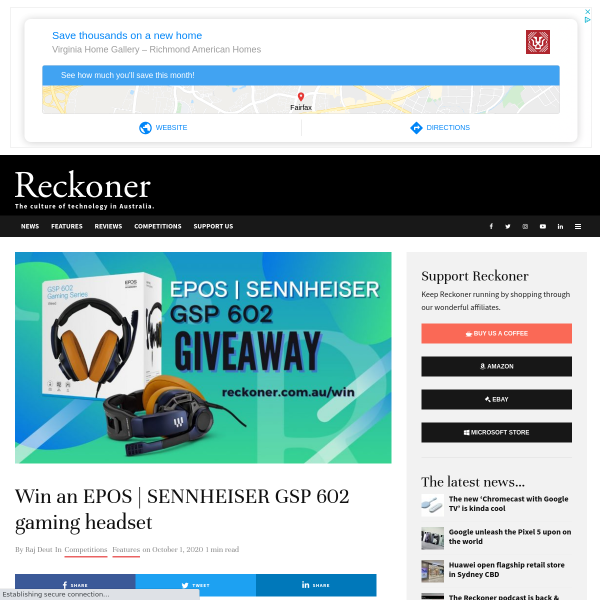 Win an EPOS | Sennheiser GSP 602 Gaming Headset