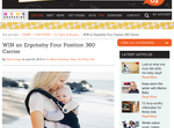 Win an Ergobaby Four Position 360 Carrier!