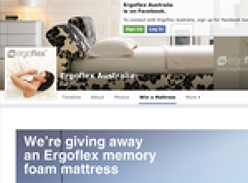 Win an Ergoflex memory foam mattress!