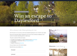 Win an escape to Daylesford! (Flights NOT Included)