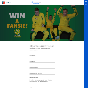 Win an exclusive Caltex Socceroos fansie