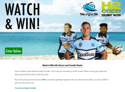Win an exclusive gameday experience for two with Cronulla Sharks