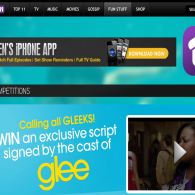 Win an exclusive script signed by the cast of glee