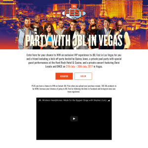 Win an exclusive VIP experience to JBL Fest in Las Vegas for you & a friend!