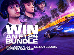 Win an F1 24 Bundle Including Bottle, Notebook, Keyring and Mug