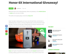 Win an Honor 6X smartphone!