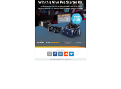 Win an HTC VIVE Pro Starter Kit
