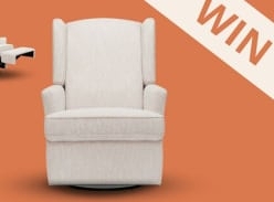 Win an iL Tutto Chelsea Recliner Glider Nursery Chair in Egg Shell