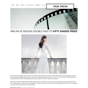 Win an in season double pass to Fifty Shades Freed