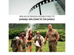Win an in season double pass to Jumanji: Welcome to the Jungle