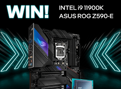 Win an Intel Core i9 11900K CPU & ASUS ROG Strix Z590-E Motherboard