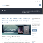Win an iPad Mini or $2,000 worth of free legal services! - Boutique Lawyers