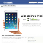 Win an iPad Mini! - Yes Blinds