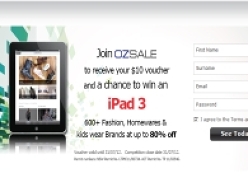 Win an iPad3 + free $10 voucher