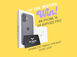 Win an iPhone 16 Black or AirPods Pro