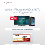 Win an iPhone 6 and a 4K TV 