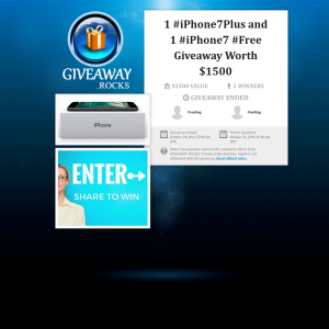 Win an iPhone 7 Plus & iPhone 7! - GIVEAWAY ROCKS