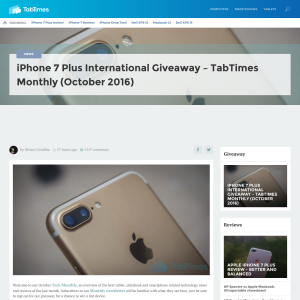 Win an iPhone 7 Plus!