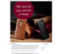 Win an LG G4 handset for both you & a friend!