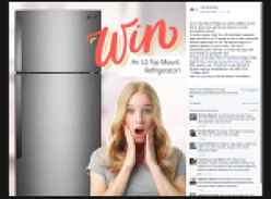 Win an LG top mount fridge!
