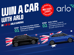 Win an MG3 Car or 1 of 13 Arlo Cameras Weekly