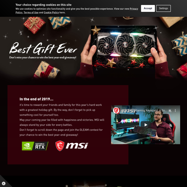 Win an MSI GeForce RTX 2080 Gaming X Trio GPU or Other Prizes
