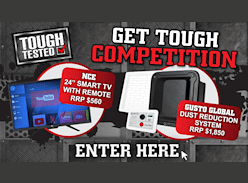 Win an NCE Smart TV with Intelligent Remote & Gusto Dust Reduction System