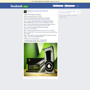 Win an NVIDIA GeForce GTX 1080 Ti