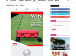 Win an off-road red Active Buddy with cover!