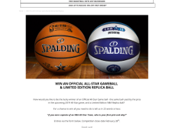 Win an Official 2019 NBA All-Star Gameball & Limited Edition Replica Ball