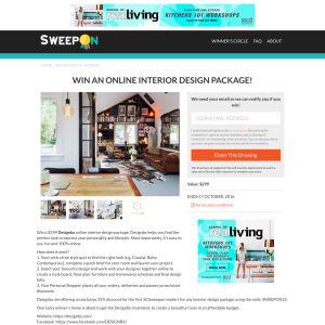 Win an online interior design package!