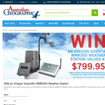 Win an Oregon Scientific WRM300 Weather Station valued at $799!
