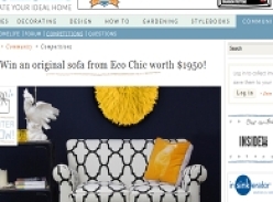 Win an original sofa from Eco Chic worth $1950! 
