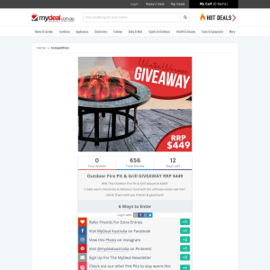 Win an Outdoor Fire Pit & Grill!