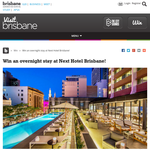Win an overnight stay at Next Hotel, Brisbane!
