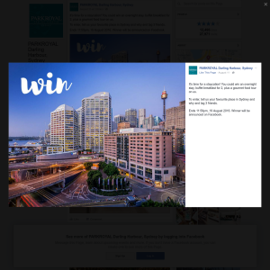 Win an overnight stay, buffet breakfast & gourmet food tour for 2! - PARKROYAL Darling Harbour, Sydney