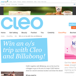 Win an overseas trip with CLEO & Billabong!