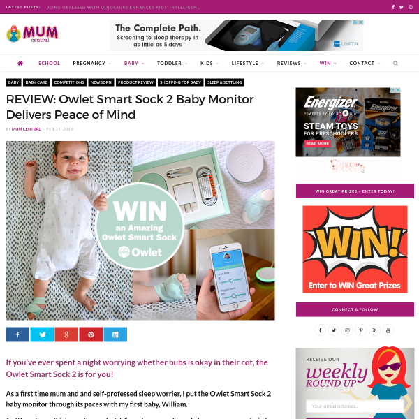 Win an Owlet Smart Baby Monitor