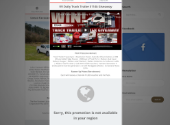 Win an RV Daily Track Trailer