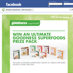 Win an ultimate 'Goodness Superfoods' prize pack!