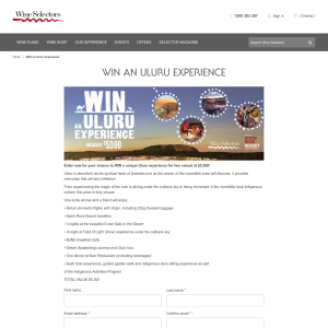 Win an Uluru Experience