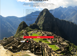 Win an unforgettable trip for 2 to Cusco, Peru!