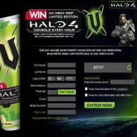 Win an XBox 360 Limited Edition Halo console every hour!