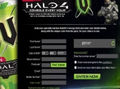 Win an XBox 360 Limited Edition Halo console every hour!