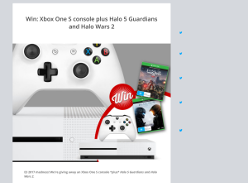 Win an XBox One S console with Halo 5 Guardians and Halo Wars 2