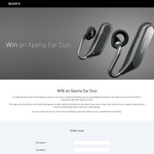 Win an Xperia Ear Duo