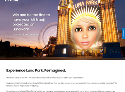 Win and be the first to have your AR Emoji projected on Luna Park